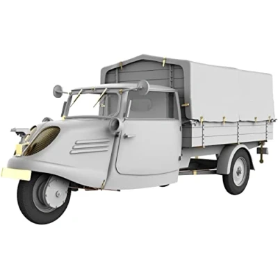 Immagine di Mini Art MiniArt 35371 1:35 DT. Tempo E400 Hochlader 3 Rad Riproduzione Fedele, modellismo, plastica, Fai da Te, Hobby, Collage, Kit Modello, assemblare, Non Verniciato, Colore Modellato, MA35371