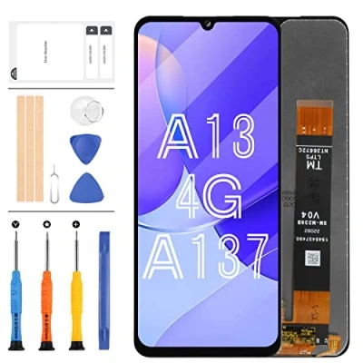 Immagine di Schermo LCD per Samsung Galaxy A13 SM A137 Sostituzione dello A137F A137F/DSN Display Touch Screen Digitizer Assembly Kit di Parti Riparazione (Non Adatto 5G)