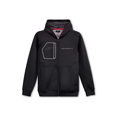 Immagine di Alpinestars, Convex Tech Fleece, Felpa con Cappuccio E Zip, Nero, S, Uomo
