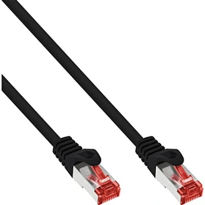 Immagine di InLine 22200 Cavo Patch LAN, S/FTP, Cat.6, 250Mhz, 0.5 m, Nero
