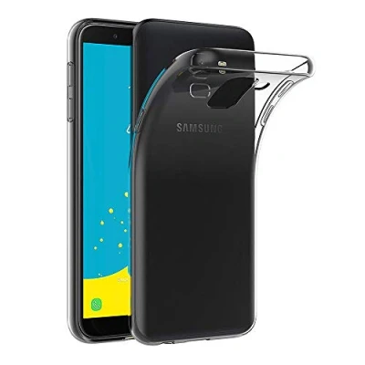 Immagine di AICEK Cover Compatible Samsung Galaxy J6 2018, 2018 Silicone Case Molle di TPU Trasparente Sottile Custodia per (5,6 Pollici SM J600F)
