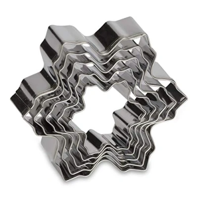 Immagine di Patisse Stampini Set di Fiocco Neve, Acciaio Inox, Argento, 10 x cm, 5 unità