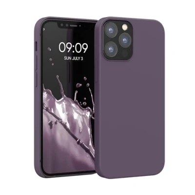 Immagine di kwmobile Cover per Apple iPhone 12 / Pro Custodia Back Case Smartphone in Silicone TPU Protezione Gommata Iris pallido