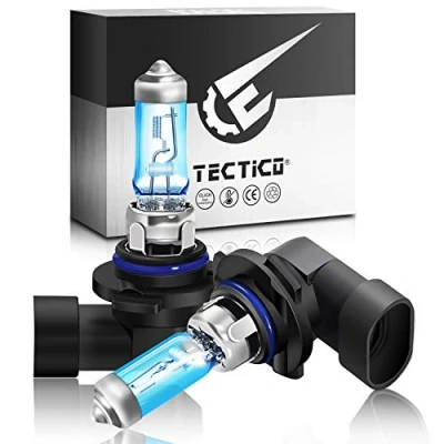 Immagine di TECTICO HB4 9006 alogena Lampadine fari 55w 12v 5000K Bianco caldo, 130% di luminosità in più, Anabbaglianti/Abbaglianti, Sostituzione del faro dell&#039;automobile,2 pezzi