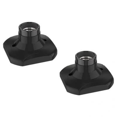 Immagine di ledscom.de 2 pezzi Plafoniera/porta lampada ELEKTRA, porcellana, nero, 1x E27 max. 60W