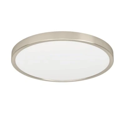 Immagine di Eglo Fueva 6 Plafoniera a LED, rotonda, lampada da soffitto in metallo colore argento e plastica bianca, luce bianca calda fredda, diametro 39 cm