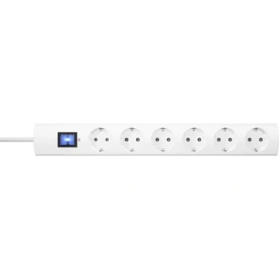 Immagine di Kopp 233202008 Multipresa con protezione da sovratensioni 6 scomparti Bianco Schuko 1 pz.