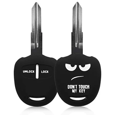 Immagine di kwmobile Custodia Coprichiave Compatibile con Mitsubishi 2 tasti Cover Copritelecomando Chiave Auto Copri Chiavi Macchina Don&#039;t touch my Key