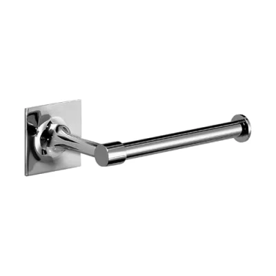 Immagine di Gedy Wizard Portarotolo, Misure: 4,9X14,5X7,6 CM, Porta Carta igienica in Ottone e Cromall, Finitura cromata, Fissabile con Biadesivo 3m, Design R&amp;S, 2 Anni di Garanzia, Cromo, Unica