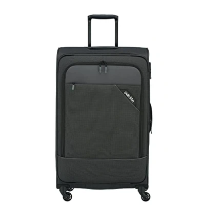 Immagine di Paklite Valigia a 4 Ruote Morbide Dimensione L con Piega ad Espansione e Serratura TSA, Serie Derby: Elegante Trolley in Look Bicolore, 77 cm, 102 (Espandibile Fino 115 L)