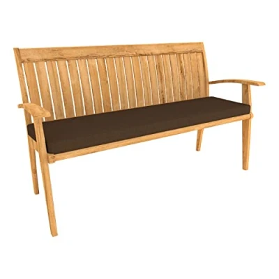 Immagine di POKAR Cuscini Giardino Esterno per Panche Cuscino Panca Panchina Copri Divano Dondolo da (140 x 40 5, Marrone)