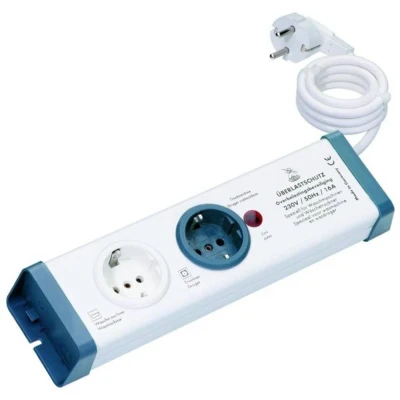 Immagine di interBär 8110 001.01 Multipresa 2 vie Bianco, Blu Schuko 1 pz.