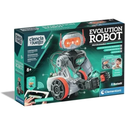 Immagine di Clementoni Evolution Robot 2.0 da equitazione e gioco, con app dedicata, robotica per bambini a partire 8 anni, giocattolo in spagnolo (55512)