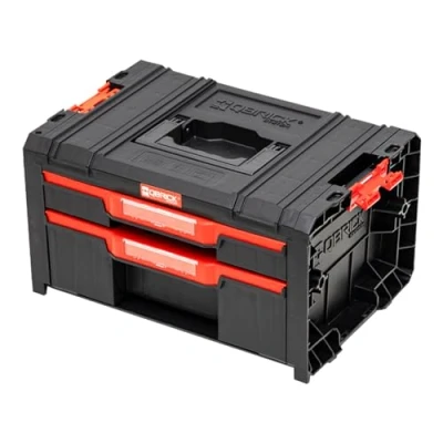 Immagine di Qbrick Cassetta degli attrezzi per cassetti, 45 x 32 24,5 cm, con 2 cassetti