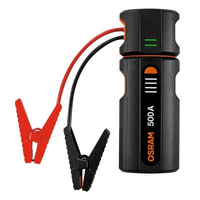 Immagine di OSRAM BATTERYjumpstart 500, power bank per avviamento di emergenza, avviatore emergenza al litio, veicoli a 12 V con motori benzina fino 3,0 litri e diesel 1,5