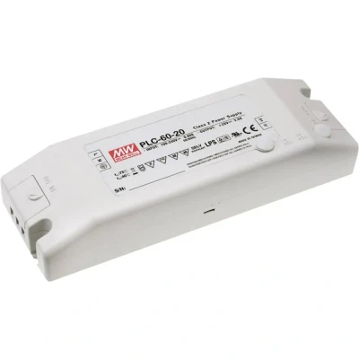 Immagine di Mean Well PLC 60 15 Driver per LED, Trasformatore LED Tensione costante, Corrente costante W 4 A V/DC non dimmerabile, Circuito PFC, Protezione