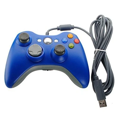 Immagine di Xbox 360 Game Controller USB Wired Gamepad Joystick Joypad for Microsoft &amp; Windows PC (Blue)