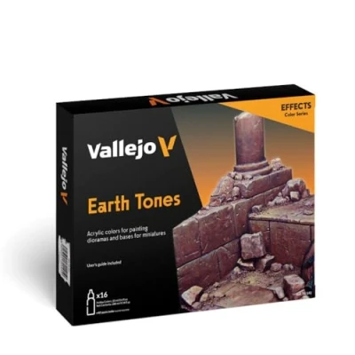 Immagine di Vallejo Model Color Set Earthtones (X16 Colours) Val70141