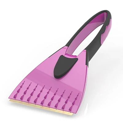 Immagine di AUPROTEC Raschietto per Ghiaccio 2K con Lama di Ottone e Manico Morbido Integrato Colore: Rosa