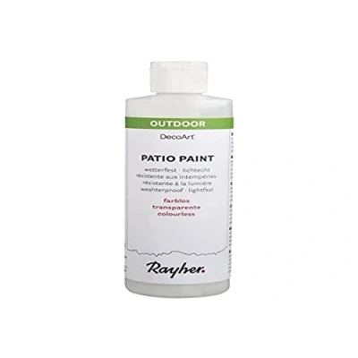 Immagine di Rayher patio paint, vernice acrilica per esterni, base trasparente, resistente alle intemperie, 236ml, 38611702