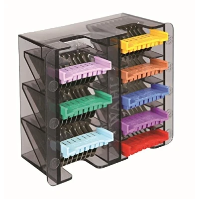 Immagine di Moser Wahl Pettini a Pressione in Acciaio Inox con codice Colore Una Scatola di stoccaggio 3 mm, 6 10 13 16 19 22 25 mm