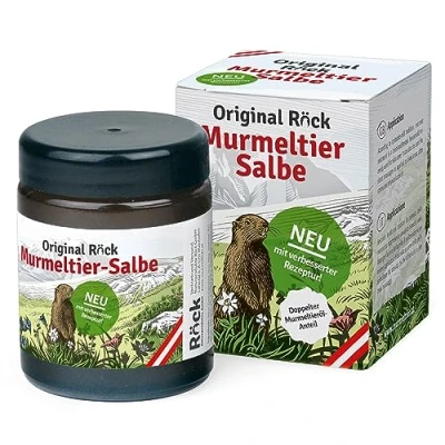 Immagine di Pomata per marmotta originale Röck l&#039;unguento più popolare nelle Alpi. Con formula migliorata e percentuale di olio doppio