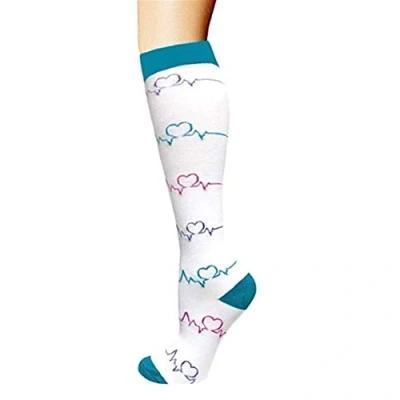 Immagine di Calze a Compressione Graduata per Sport, Running, Corsa, Escursioni, Ciclismo, Giri in Bici, Sportive, Gravidanza,HT23,S