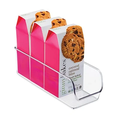 Immagine di iDesign Organizer cucina con manico, Contenitore in plastica extra large senza coperchio, Scatola ideale per cassetti, dispensa e molto altro, trasparente