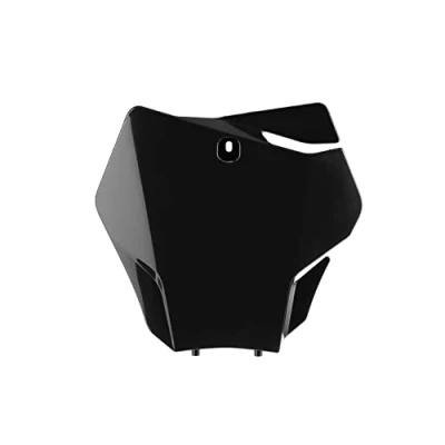 Immagine di POLISPORT 8668100005 Tabella portanumero replica OEM realizzata in plastica lucida resistente e durevole compatibile con le moto GAS colore nero