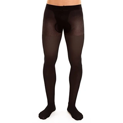 Immagine di GLAMORY Support 40 Collant di Sostegno da Uomo, 46 IT, Nero, 4XL Große Größen Men&#039;s