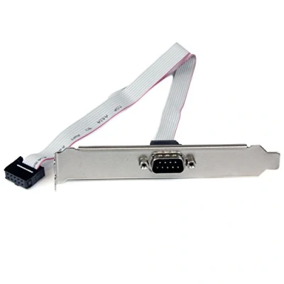 Immagine di StarTech.com Piastra slot 16&#039;&#039; (40 cm) da seriale maschio 9 pin a header scheda madre 10