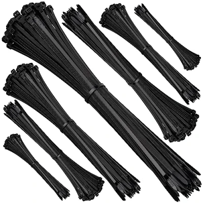 Immagine di ISOLATECH 650 fascette stringicavo resistenti ai raggi UV, nero, 100/150/200/250/300/370/450 mm x 2,5/3,6/4,8/7,6