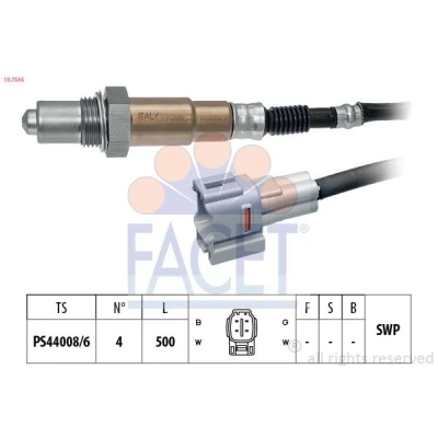 Immagine di FACET 10.7565 Sonda lambda Made in Italy OE Equivalent riscaldato, planare, Filettatura prelubrificata 4 SUZUKI: SWIFT 3, Ignis I