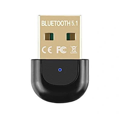 Immagine di Mokeum Adattatore Bluetooth 5.1 USB, USB Dongle Bluetooth, Trasmettitore Ricevitore per Window7/8/8.1/10, Autoradio, PC, Cuffia, Altoparlante, Tastiera Plug and Play