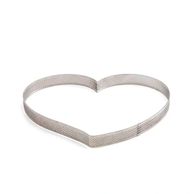 Immagine di Decora 0064086 Sagoma Microforata Cuore 18 X 16 3,5 H Cm Inox