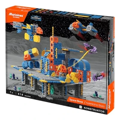 Immagine di Marioinex 903919 Blocchi di costruzione Mini Waffle Space Base Set 618 Elementi