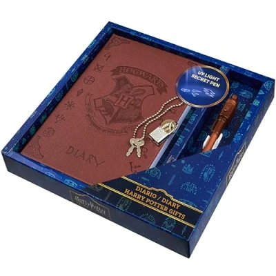 Immagine di HARRY POTTER Diario Segreto Bambina con Lucchetto e Penna Magica Inchiostro Invisibile Luce UV Cartoleria Kawaii Taccuino del Hogwarts Regali per Ragazze