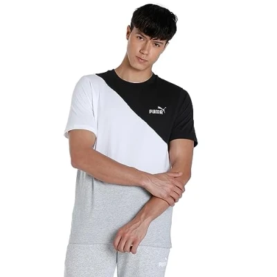 Immagine di Puma Power CAT Tshirt con stampa, Uomo, Taglia: XL, Light gray heather