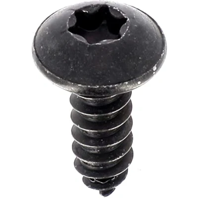 Immagine di Viti a Lamiera Testa Rotonda Larga RLX Torx in Blister, 4,2 mm x 13 mm, NFE 25 655, Zinco Nero, Set di 20