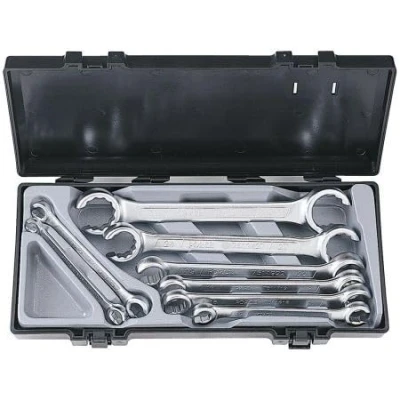 Immagine di FORCE 5082 Tubazione freno Kit di chiavi 8 8x10, 11x13, 12x14, 16x18, 17x19, 19x22, 24x27, 30x32 mm dritto