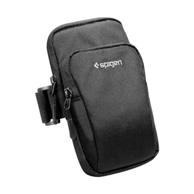 Immagine di Spigen Dynamic Shield Porta Cellulare da Corsa Fino a 6.9&quot; Fascia Braccio Compatibile con iPhone 15 14 13 12 11 Pro Max, Samsung S24 S23 Ultra e Altri Nero