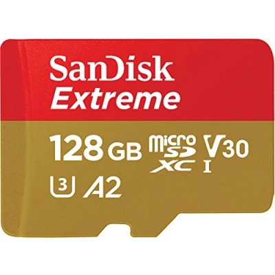 Immagine di SanDisk 128 GB Extreme scheda microSDXC per gaming mobile, fino a 190 MB/s, prestazioni app A2, UHS I, Classe 10, U3, V30