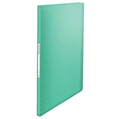 Immagine di Leitz Esselte Espositore Organizer A4 con 60 tasche, Capacità 120 fogli, Utilizzabile a Casa e in Ufficio, Gamma Colour&#039;Breeze, Motivo Rilievo, 21 mm x 310 235 Verde