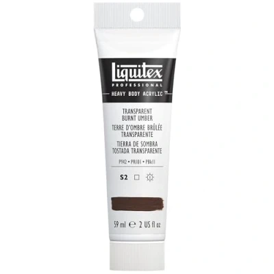 Immagine di Liquitex 1045130 Heavy Body Colore Acrilico Professionale Denso, ad Alta Viscosità, Marrone (Umbra Bruciata Trasparente), 59 ml