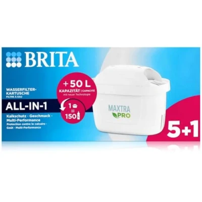 Immagine di Brita Cartucce filtranti Maxtra Pro All In 1 5+1 pezzi, Filtro acqua, Bianco