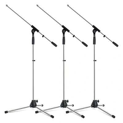 Immagine di Pronomic MS 25C Pro cromo Supporto microfono Set 3 pezzi
