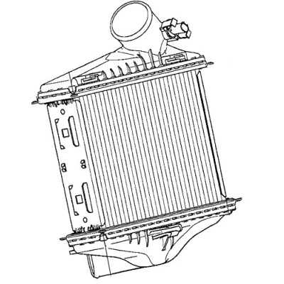 Immagine di HELLA 8ML 376 746 241 Intercooler con sensore BLACK MAGIC SMART: Fortwo II Coupe, Cabrio