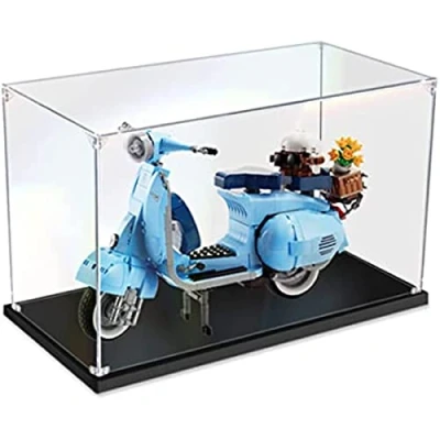 Immagine di Tirff Acrilico Vetrina Teca Compatibile con Lego 10298 Vespa 125, A Prova di Polvere in Acrylic Display Case per (Modello Non Incluso) (2mm)