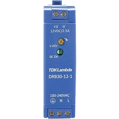 Immagine di TDK Lambda DRB30 12 1 Alimentatore per guida DIN V/DC 2.5 A 30 W Num. uscite:1 x Contenuto pz.