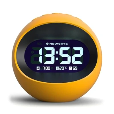 Immagine di Newgate® Digital Center of the Earth Sveglia Orologio da comodino mensola tavolo digitale Display LCD ufficio